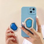 블링블링 예쁜 펄 컬러 진주 보석 휴대폰 핑거톡 스마트톡 거치대 홀더 걸이 : 사찌몰