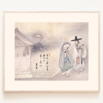 신윤복 월하정인 달빛 전통 그림 한국 소품 10x12 포스터 : 로얄블루아트샵