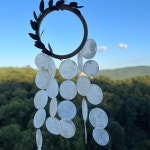 천연 자개 모빌 드림캐쳐 썬캐쳐 마크라메 벽장식 월행잉 화이트 라탄 우드 소품 DIY 공예 재료 만들기 키트 : 또티