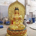 대형  불상 부처님상 흰 옷을 입 관음 88 관음 1.3 미터 수지 유리 섬유 75 : 샵앤모아