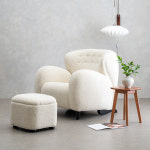 (희망일배송) 바비 양털 소파 편안한 부클레 패브릭 소파 +스툴Event : 웰퍼니쳐