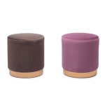 인테리어 간이 스툴 모듈 디자인 화장대 식탁 카페 업소 가정 거실 보조 낮은 기능성 스테인레스 스틸 벨벳 패브릭 체어 미니 라운드 곡선 원형... 