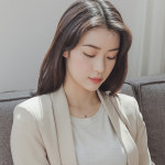 제이로렌 G0189 물방울 청다이아 14K 목걸이 : 제이로렌
