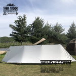 캠핑나인 윈드스크린 윈드스톰 오리지널 스트링없이 설치하는 윈드브레이크 사이드월 (아이보리) : 캠핑나인