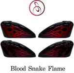 스믈크루 피넛탱크 오토바이 불꽃데칼 7 Blood Snake Flame : 스믈크루