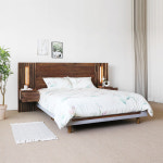 [헤리티지월넛] E형 호텔침대/협탁 세트 SK/EK/LK : 베이직가구