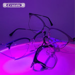 크루세이드 안경 빈티지 하금테 안경 C4816 9color : 로얄패션광학