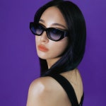 퍼블릭비컨 루어 블랙 블루렌즈 public beacon lure c 5 캣츠아이 선글라스 : 마이스터안경