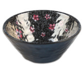 매화 꽃 검정 멜라민 주름삼각 구프 접시 1호 ds-6861 일식이자카야 업소용 : 다담키친