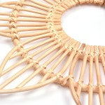 라탄환심 라탄재료 1 pc 등나무 공예 꽃 프레임 크리 에이 티브 사진 벽 매달려 프레임 장식 손으로 짠 등나무 거울 홈 장식 용품 : 파파스글로벌