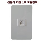 [파나소닉신동아 리젠] 플레이트 리젠 1구 8P 모듈 인터넷 전기자재 : 삼정온라인