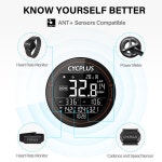 자전거 속도계 자전거속도계gps 거리측정기 cycplus m2 cycle 컴퓨터 xoss 무선 지원 ant+ 주행 거리계 방수 액세서리 원형 모양... 