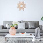 라탄환심 라탄재료 1 pc 등나무 공예 꽃 프레임 크리 에이 티브 사진 벽 매달려 프레임 장식 손으로 짠 등나무 거울 홈 장식 용품 : 파파스글로벌