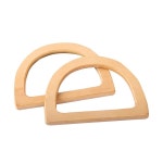 라탄환심 라탄재료 1 pc 짠 가방 나무 손잡이 diy 수제 가방 소재 자연 색상 나무 대나무 링 핸들 가방 핸들 액세서리 대나무 반지 : 파파스글로벌