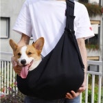 애견 슬링백(블랙) 반려견 강아지 고양이 산책가방 포대기 : 레이니 영