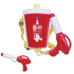 콜라컵모양 펌프식배낭물총 성인용 너프건물총 스펀지 권총 : 소반상점