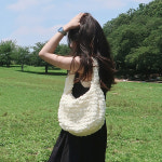 퀄팅 엠보 퀼팅 주름 숄더백 호보 백 : 우주위드미