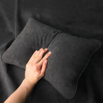 알칸타라 자동차 허리쿠션 차량용 등받이 쿠션 : gentleCar