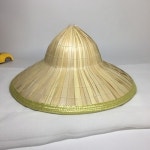 삿갓 쫑즈잎 핸드메이드 남녀 농민 밀짚모자 명소 구진 특화모자 햇빛가리개 등산용 차모자 : anyway-