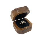 우드 반지케이스 팔각 각인 보석함 악세사리보관함 : 서정적공간