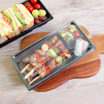 반찬용기 50세트 명품도시락 내피 대 L-04 일회용 반찬 샐러드 디저트 포장용기 : 삼부팩