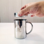 304 스텐물컵 가정 업소용컵 캠핑 식당용 뚜껑컵 200ml : 영그린