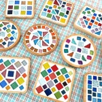 티 코스터 만들기 우드 받침 대나무 타일 공예 컵받침대 DIY 키트 업사이클링 원형 사각 : 퍼니 팩토리