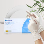 메디컴 세이브베이직 라텍스 위생장갑 화이트 100매 일회용 시술 파우더프리 고무 : 현뷰티