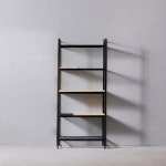 멀바우 소나무 원목 책꽂이 키높이 선반 장식장 수납 서재 거실 집 공간 스틸 틈새 키큰 전면 우드 목재 철제 스틸 프레임 조립식 DIY 높은... 