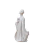 인테리어 도자기 세라믹 꽃병 거실 홈 장식 소품 인형 젠 화이트 그림 중국 작은 스님 다 : 대륙마트샵