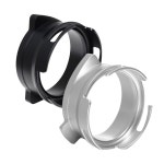 스텐도징링 커피 템퍼 자석 포터필터 도징링 54mm 깔때기 수신 회전 마카롱템퍼 도징툴 : 일라레