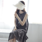 [루시다] 린넨 돌돌이 안나 여성 여름 썬캡 모자 H0095 : 루시다 lusida