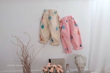 봄시즌 스타일리쉬 등원룩코디 남아여아공용 유아동바지 키즈 샐러드마켓 세모팬츠 : 보보슈슈