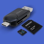 코시 타입C USB3.0 OTG 카드리더기 SD MiCROSD 스마트폰 PC겸용 : 주식회사지엔이테크