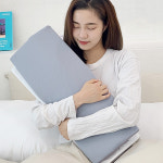 바디연구소 허리베개 요추 다리 종아리 채움 베개 쿠션 화이트 S : 바디연구소