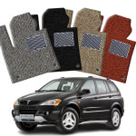 쌍용 카이런 전차종 코일매트 운전+조수+뒷좌석 확장일체 자동차매트 카포스 카매트 : 공구매트