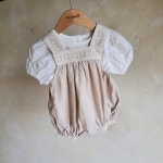 유아동 여름상품 프롬제이 라라 레이스슈트 자수슈트 아기여름슈트 베이비슈트 러블리슈트 : 보보슈슈