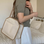 [더알리] 출산선물 데일리 캔버스 몬드백 국민 기저귀 가방 파우치 세트 : 조이마미