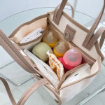 [더알리] 출산선물 데일리 캔버스 몬드백 국민 기저귀 가방 파우치 세트 : 조이마미