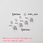 [1.6mm/낱개]  실리콘 투명 길이별 배꼽 피어싱 : 프롬희나