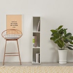 다용도 슬림 수납 선반 보조장 원목 수납함 사무실 탕비실 원룸 아이방 좁은 집 공간 가로 틈새 작은 폭 좁은 전면 모듈 미니 우드 3단 책장 200... 