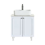 세면대 하부장 세면기 화장실 욕실 건식 2000 WT 2도어 상판 다리형 하부장 화이트 : 닥터바스