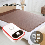 [청운산업] 청운 넝쿨 브라운 온수매트 더블1난방 (200x145cm) : JJ코퍼레이션