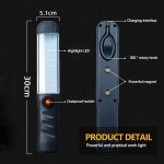 휴대용손전등 해루질랜턴 탐조등 서치라이트 캠핑랜턴 zk20 led 작업등 강력한 3 모드 투광 조명 usb 충전식 작업 램프 자석 : 대방몰