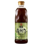 샘표 유기농 자연콩 양조 자연밀 간장 860ml x 3개 : 대성한몰