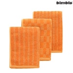 빔블 데일리타월 오렌지 3개 세트 친환경 캠핑 여행 타올 수건 : 애니기어