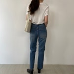 [일부 당일배송 50% SALE] 시스터마켓 중청 커팅 랜드 데님 : 어베인