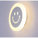 크리 에이 티브 LED 벽등 조명 웃는 얼굴 버섯 구름 눈송이 통로 보안등 어린이 침대 : 위대한스토어