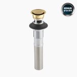 [콜러] KOHLER 7124-A-BGD 골드 세면대 수전 오버플로우 오버홀 자동폽업 : Kohler