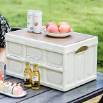 다용도 접이식 폴딩박스 팬트리 수납 옷정리함 리빙 박스 캠핑 침대밑수납장 30L 56L : 참 좋은생활